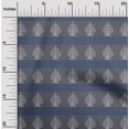 thumbnail image 1 of oneOone Organic Cotton Poplin Twill Fabric Chevron & Tree Block Printed Craft Fabric BTY 42 Inch Wide, 1 of 4
