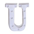 thumbnail image 1 of TopLLC Alphabet LED Letter Lights Light Up White Plastic Letters Standing Hanging A-M & on Clearance, 1 of 3