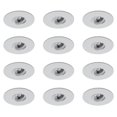 thumbnail image 1 of Round 4 inch White LED Recessed Ceiling Down Light - 2700K Warm White - 12 Pack, 1 of 4
