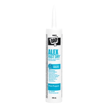 DAP Alex Fast Dry Caulking, 300ml, White