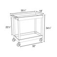 thumbnail image 3 of Luxor 32" x 18" Tub Cart - Two Shelves, 3 of 4