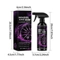 thumbnail image 3 of Hub Wheel Cleaning Spray 120ml, Fast-Acting Cleaner for Aluminum, Chrome & All Wheel Types, Easy Spray Application, Eco-Friendly Ingredients, 3 of 9