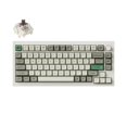 thumbnail image 1 of Keychron Q1 Max Hotswap Wireless Mechanical Keyboard - RGB - Aluminum Frame - Shell White - with Knob - Gateron Jupiter Brown - 75% Layout - Windows Mac OS (Q1M-P3), 1 of 8