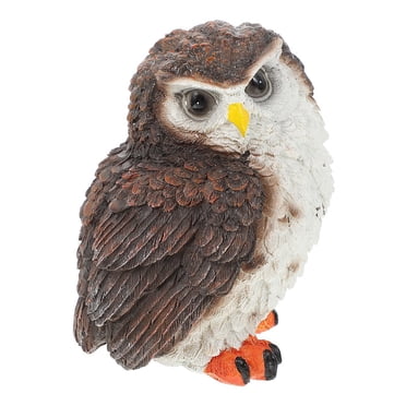 POINTERTECK Ceramic Garden Owl Statue Garden Owl Decor Outdoor Garden Decor Owl Ornament
