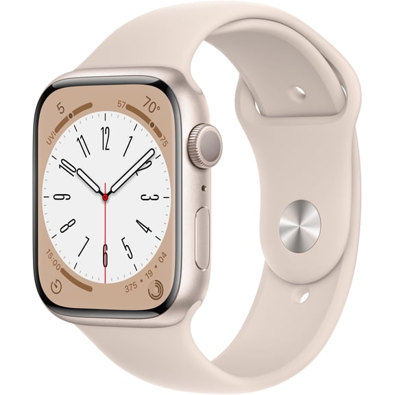 Refurbished Apple Watch Gen 8 Series 8 45mm Starlight Aluminum - Starlight Sport Band MNP23VC/A