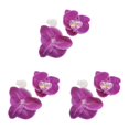 thumbnail image 4 of Decodeary 50 Pcs Têtes d'Orchidées Artificielles Réalistes avec et Longue Durée Violet Rouge 3 Ensembles, 4 of 6