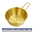 thumbnail image 1 of Stainless Steel Table Cooking Snack Seasoning Bowl with Handle,Golden Rice Bowl,Hot and Cold Wine Bowl,Stainless Steel Rice Wine Bowl Seasonings for Cooking, 1 of 2