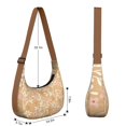 thumbnail image 5 of Small Crossbody Purse featuring Botanical Garden Print Adjustable Strap Lightweight Nylon Vintage Aesthetic Suitable for Daily Use, 5 of 5