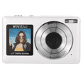 thumbnail image 1 of Vivitar PopSnap Duo 56MP Digital Camera Digital Zoom with Dual Screens, 2.7K Video, Rechargeable Battery, microSD Card Compatible, White, 1 of 3