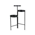 thumbnail image 4 of Mainstays Black 8" Metal 3-Tier Plant Stand, 4 of 8