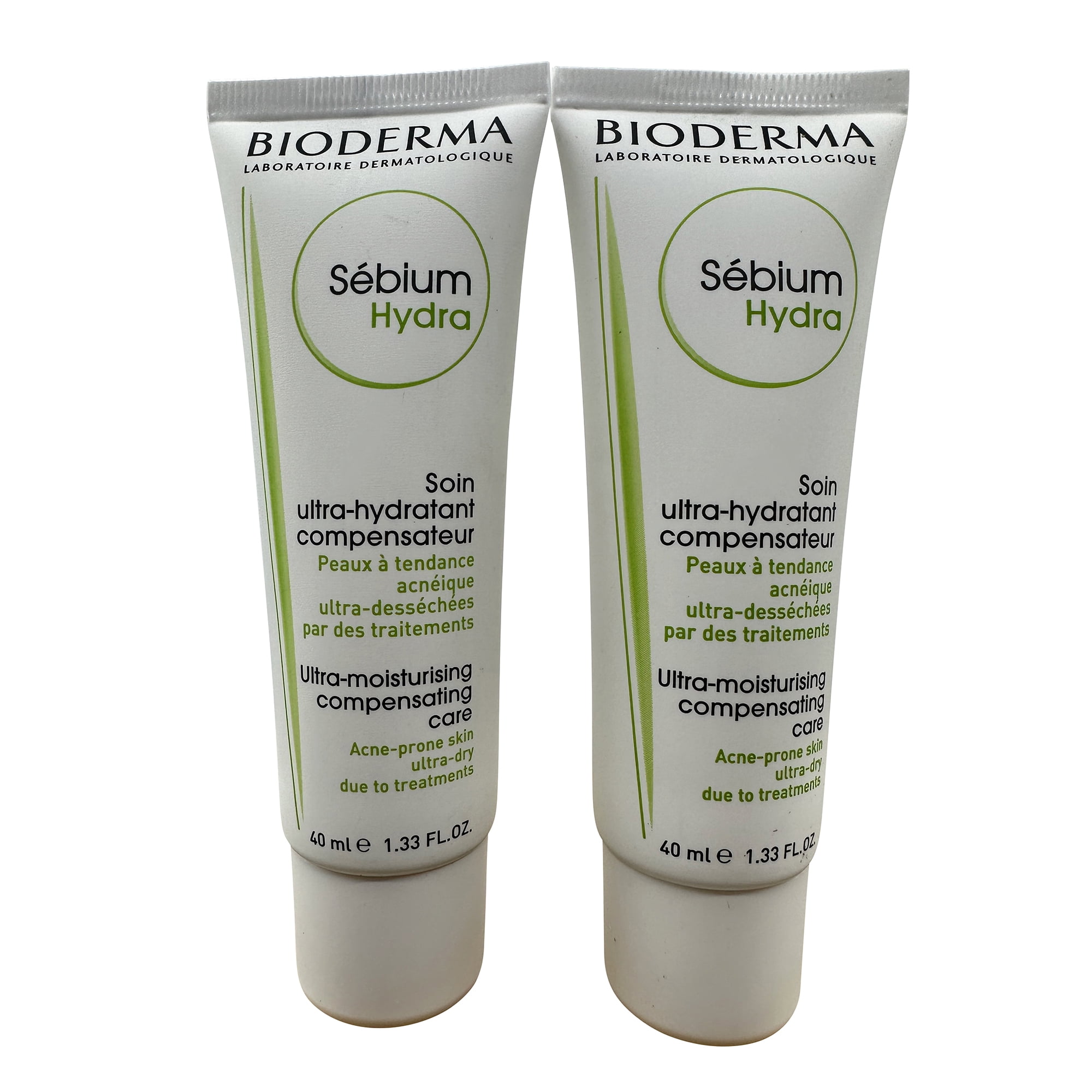 Bioderma Sebium Hydra Ultra Moisturizing Compensation Care 1.33 OZ Set of 2