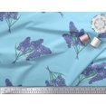 thumbnail image 3 of Soimoi Rayon Fabric Lavender Flower Print Fabric by the Yard 42 Inch Wide, 3 of 3