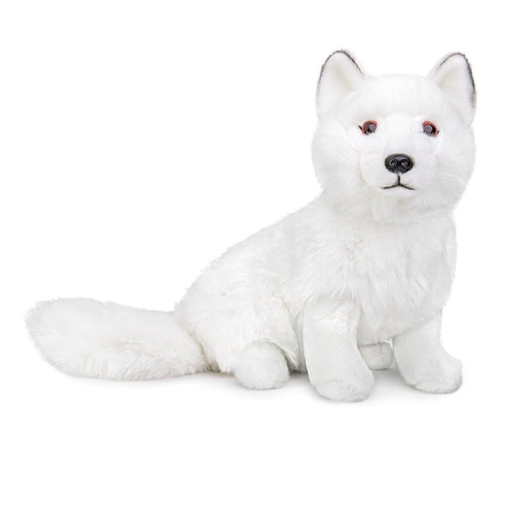 DEBGFS Peluche Renard Arctique, Cadeaux pour Enfants, Jouet d'Animaux Doux, Peluche Renard 11 Pouces