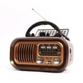 thumbnail image 3 of RX-628BTS Radio AM FM Alimentée par Câble USB/panneaux Solaires Rechargeable Excellente Réception Radio Portable Haut-Parleur Rétro Multifonction Radio pour Aînés Course Marche Maison, 3 of 8