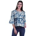 thumbnail image 4 of Moomaya Haut d'Été en Coton Imprimé, Ourlet Évasé, Hauts Boho, Blouses Décontractées Amples, 4 of 4