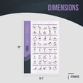 thumbnail image 3 of FitMate Yoga Workout Exercise Poster - Workout Routine with Free Weights, Home Gym Decor, Room Guide (16.5 x 25 Inch), 3 of 5
