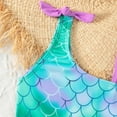 thumbnail image 4 of Girl Swimsuit 2 Piece Summer Tankini Swimsuit Ruffle Bathing Suits for Girls 5-6 Years, 4 of 5