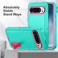 thumbnail image 3 of for Google Pixel 9 Case, Google Pixel 9 Phone Case with Built in Kickstand, Shockproof/Dustproof/Drop Proof Heavy Duty Military-Grade Rugged Protective Cover for Google Pixel 9,Green, 3 of 9