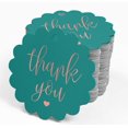 thumbnail image 4 of Inkdotpot 50 Pack Real Rose Gold Foil Paper Tags Thank You Bridal Shower Favor Hang Tags, 4 of 6