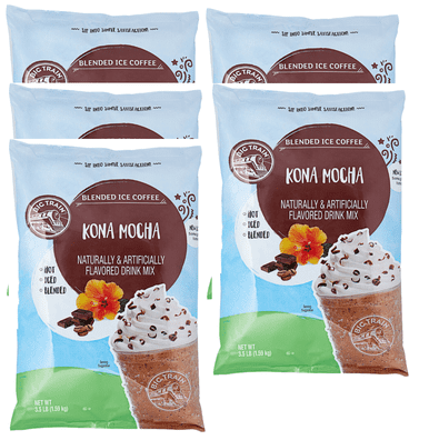 Big Train 3.5 lb. Kona Mocha Blended Ice Coffee Mix 5 Packs