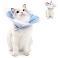 thumbnail image 3 of BeesClover Cat Cone Collar Adjustable Double-layer Elizabethan Collar For After Surgery Recovery Pet Cone For Cats Kittens Rabbits, 3 of 8