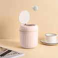 thumbnail image 1 of Save Big! Push-type Desktop Trash Can, Small Office Trash Bin with Lid, Coffee Table Waste Bin, Study Room Living Room Trash Can, Desk Organizer Waste Container, 1 of 6