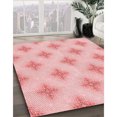 thumbnail image 3 of Ahgly Company Tapis d'Intérieur Lavable en Machine Carré Rose Transitionnel, 6 Pieds Carré, 3 of 7