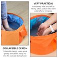 thumbnail image 3 of Weiweiguan 1pc Portable Collapsible Travel Bath Basin Multifunctional Water Basin (Orange), 3 of 6