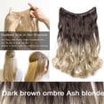 thumbnail image 2 of Invisible Wire in Hair Extensions Hairpieces Synthetic hair, 2 of 5