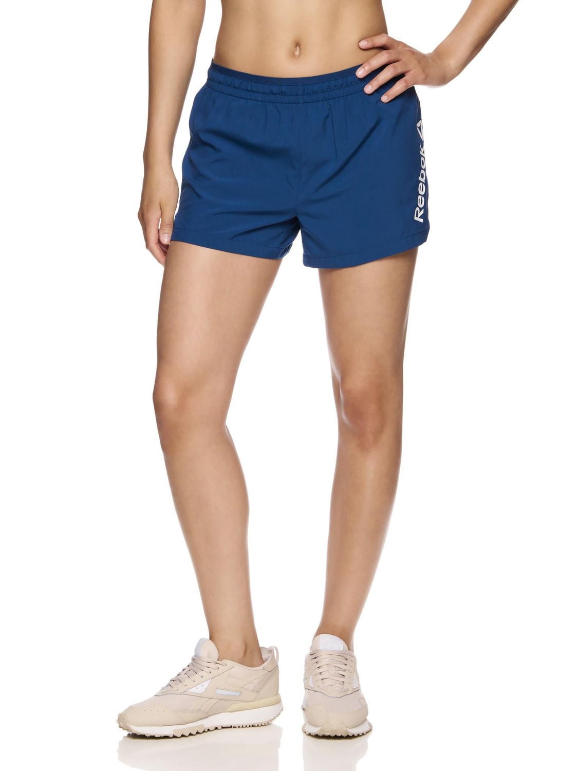 Reebok Short de course Staple pour femme avec doublure en maille
