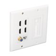 thumbnail image 2 of Plaque Murale Interface Multimédia HD Chat 6, Prise Faceplate Compatible Taille 6 Port pour Maison, 2 of 8