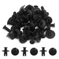 thumbnail image 2 of Unique Bargains 20 Pcs Rivets en Plastique Attache de Moulure Intérieure Vis d'Expansion Clips Noir 8mm, 2 of 2