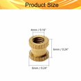 thumbnail image 2 of Wekity Knurled Insert Nuts, Female Thread Brass Embedment Nut M4x6mm H x 6mm OD Heat Set Insert Nut for Printing 3D Printer and More Projects 10Pcs-0621, 2 of 5