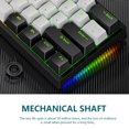 thumbnail image 4 of HLONK Clavier Mécanique de Jeu Filaire 61 Touches avec Rétroéclairage RGB pour Pc Windows Blanc, 4 of 7