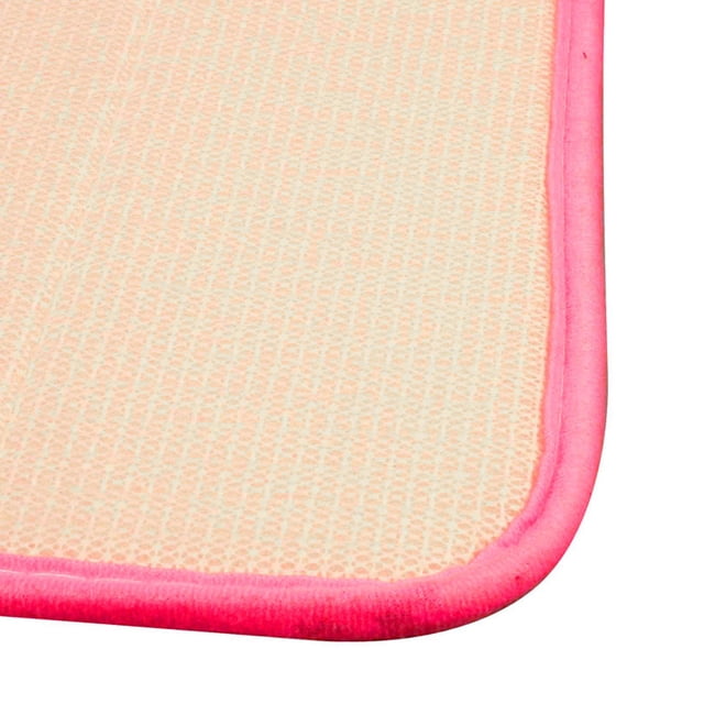 Bigersell Rubber Rug Backing Clearance Soft and Absorbent Bath Mats, Non-Slip and Machine Washable Bath Rugs for Bathroom Floor,Tub and Shower Microfiber Bath Rug Hot Pink