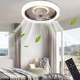 thumbnail image 1 of Ceiling Fans with Lights and Remote Clearance,360 °Moving Modern Ceiling Fans with Lights and Remote,Dimmable Low Profile Ceiling Fan,Flush Mount Bladeless Ceiling Fan for Bedroom Home Restaurant, 1 of 5