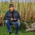 thumbnail image 4 of Gymax Swivel Hunting Chair Tripod Blind Stool w/ Detachable Backrest Outdoor Camping, 4 of 10