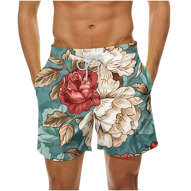 Birdeem Shorts de Plage d'Été Amples pour Hommes avec Poches Pantalons de Natation