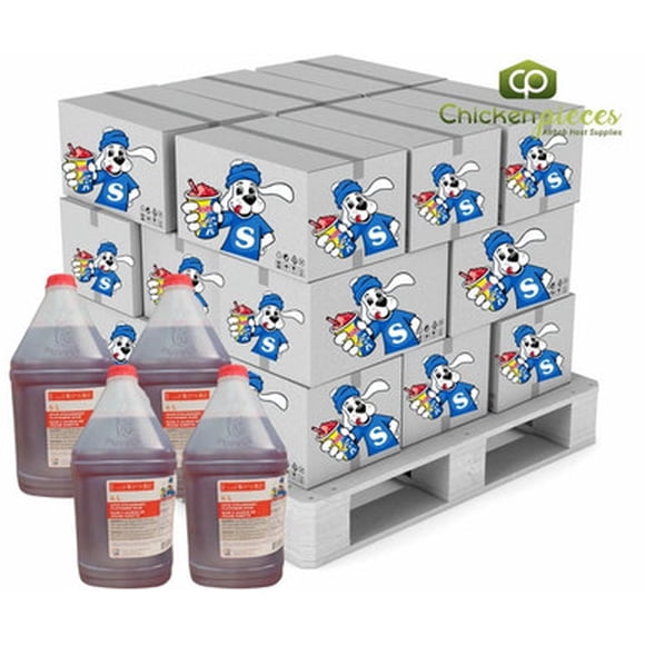 Slush Puppie Sirop pour Barbotine Soda Mousse Concentré 5:1 en Vrac 135 Oz/4 L - 4/caisse (Palette de 48 Caisses) - TOTAL de 192 Unités