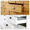 thumbnail image 4 of Unique Bargains Cup Drawer Pull Kitchen Cabinet Handle Black, 66mm Hole Centers, 10pcs, 4 of 4