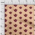thumbnail image 2 of oneOone Viscose Chiffon Light Peach Fabric Tea Kettle Craft Projects Decor Fabric Printed By The Yard 42 Inch Wide-KX, 2 of 4
