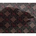 thumbnail image 4 of oneOone Viscose Chiffon Fabric Leaves & Geometric Block Printed Fabric 1 Yard 42 Inch Wide, 4 of 4