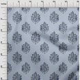 thumbnail image 2 of oneOone Cotton Poplin Fabric Leaves|Floral & Paisley Block Print Fabric BTY 42 Inch Wide, 2 of 4