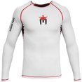 thumbnail image 4 of Meister Rush Premium Long-Sleeve Rash Guard for MMA, BJJ & Diving - White/Red, 4 of 4