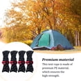 thumbnail image 4 of Thinsony 4 Pieces Tent Rope Hiking Wire Camping Supplies Multicolored Multifunctional Outdoor Lanyard Reflective Practical Safety Black 1Set, 4 of 6