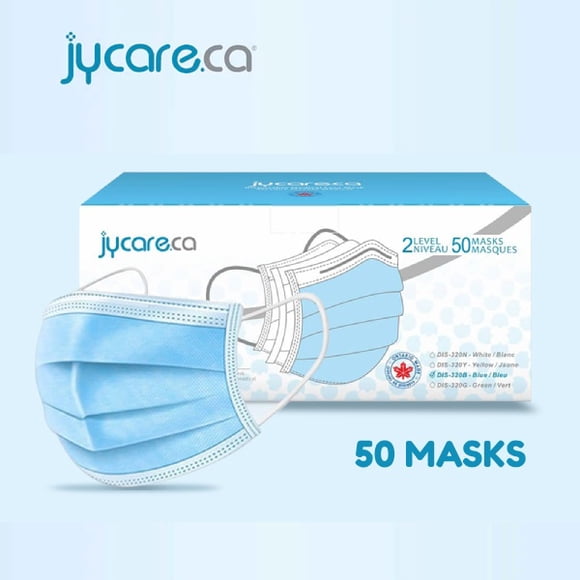JY Care Medical Mask(50 Masks) - ASTM Level 2 Mask - Made in Canada