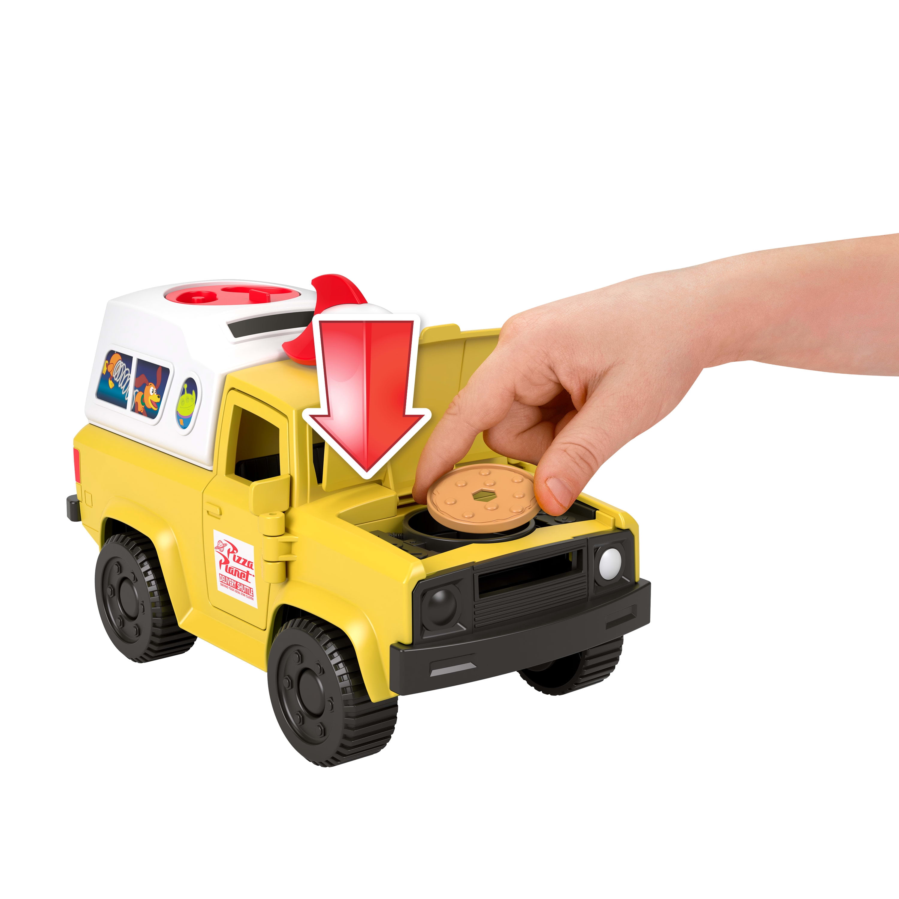 Imaginext Disney and Pixar Toy Story Pizza Planet Truck with Buzz Lightyear & Alien Action Figures