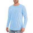 thumbnail image 1 of cllios Men's Rash Guard Shirts UPF 50+ UV Sun Protection Long Sleeve Shirts Lightweight Quick Dry Workout Tshirts, 1 of 5
