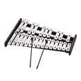 thumbnail image 2 of 25 Note Glockenspiel Xylophone Wooden Base Aluminum Bars with 2 Mallets Educational Musical Instrument Percussion Gift with Carrying Bag, 2 of 6