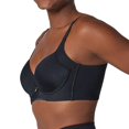 thumbnail image 2 of Leonisa Back Smoothing Bras for Women, Full Coverage Underwire Bra, Adjustable Hook & Eye Closure, Black, 2 of 4